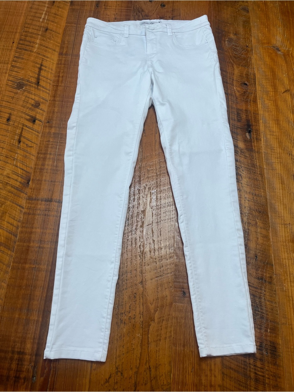 Blue Age White Skinny Stretch Jeans Size 9